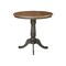 International Concepts Round 36 in Round Top Pedestal Table, 35.1 inH, Hickory/Washed Coal, 36 W, 36 L, 35.1 in H, Wood K45-36RT-6B - alternate 3